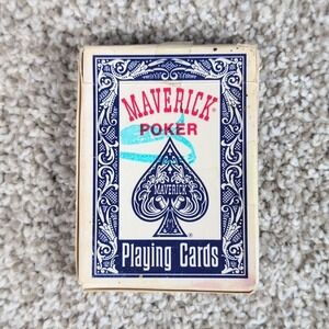 Maverick Poker Playing‎ Cards Deck Blue Ornate Complete - no jokers